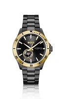 BOSS - Black-plated automatic watch with tonal dial