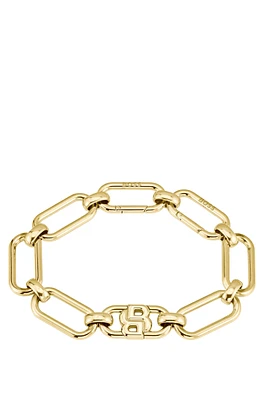 BOSS - Gold-tone bracelet with Double B monogram