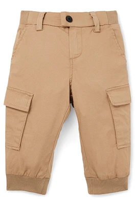 Kids' cargo trousers stretch cotton