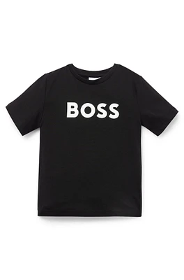 Kids' T-shirt cotton jersey with contrast logo