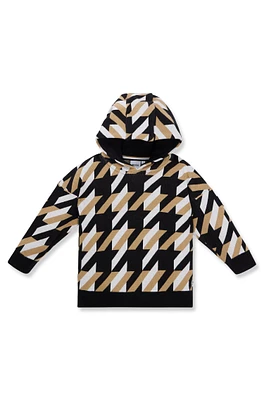 Kids' hoodie with signature all-over pattern