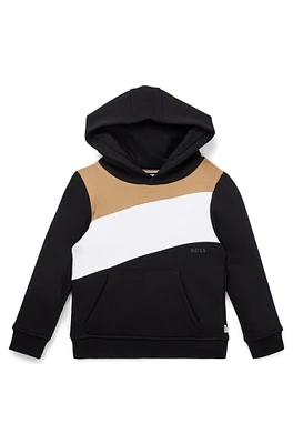 Kids' hoodie with signature-stripe detail