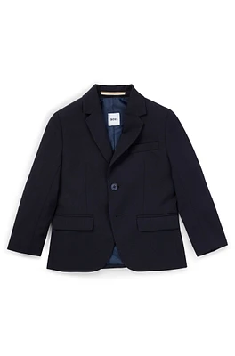Kids' suit jacket stretch wool with signature lining