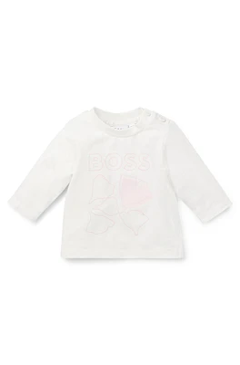 Baby T-shirt stretch cotton with logo artwork