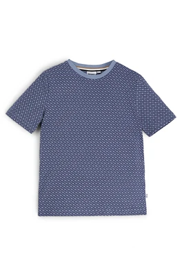 Kids' T-shirt cotton with all-over monogram print