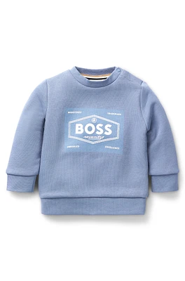 Kids' sweatshirt fleece with logo artwork