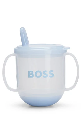 Gift-boxed cup for babies with handles and logo