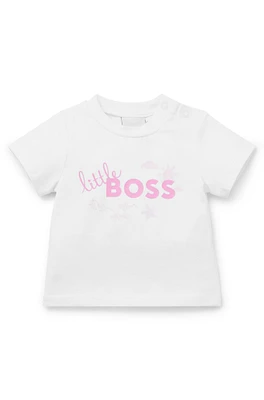 Baby T-shirt stretch cotton with logo print