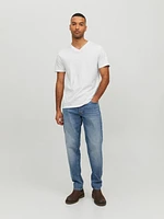 T-shirt Col en V Coupe régulière | Jack & Jones