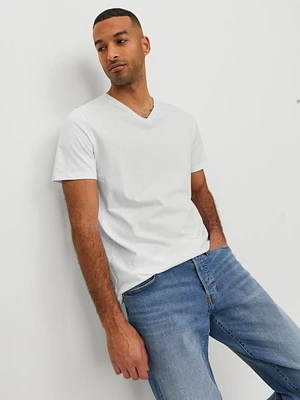 T-shirt Col en V Coupe régulière | Jack & Jones