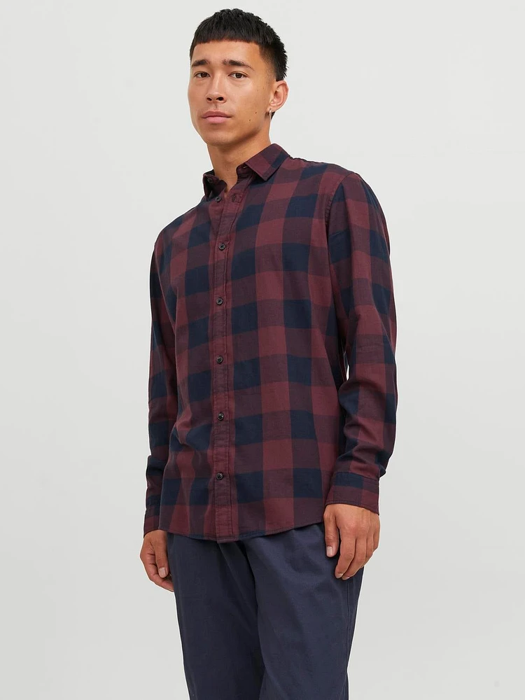 Slim Fit Plaid Shirt | Jack & Jones