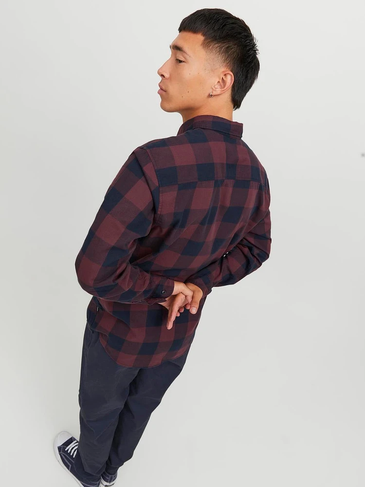 Slim Fit Plaid Shirt | Jack & Jones