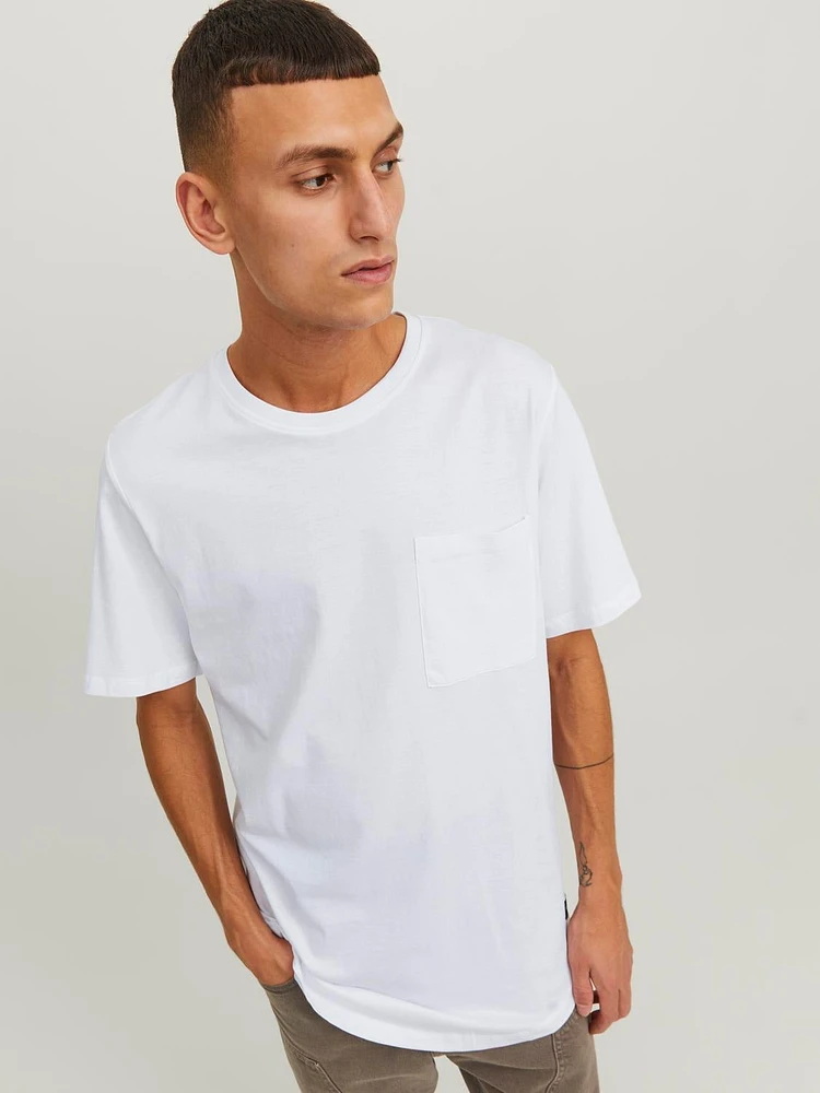 Long Line Fit O-Neck Noa T-Shirt | Jack & Jones®