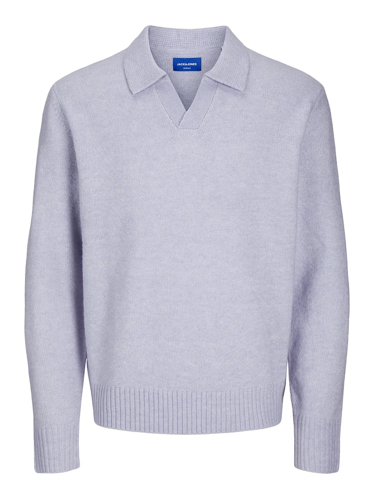 Long-Sleeve Polo Sweater | Jack & Jones