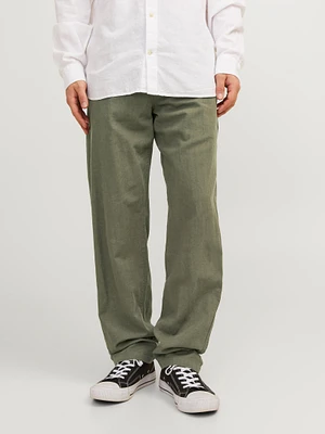 Relaxed Fit Chino Linen Pants | Jack & Jones®