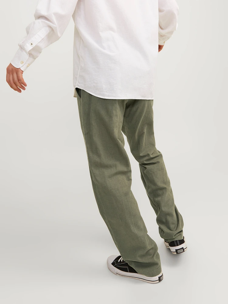 Relaxed Fit Chino Linen Pants | Jack & Jones®