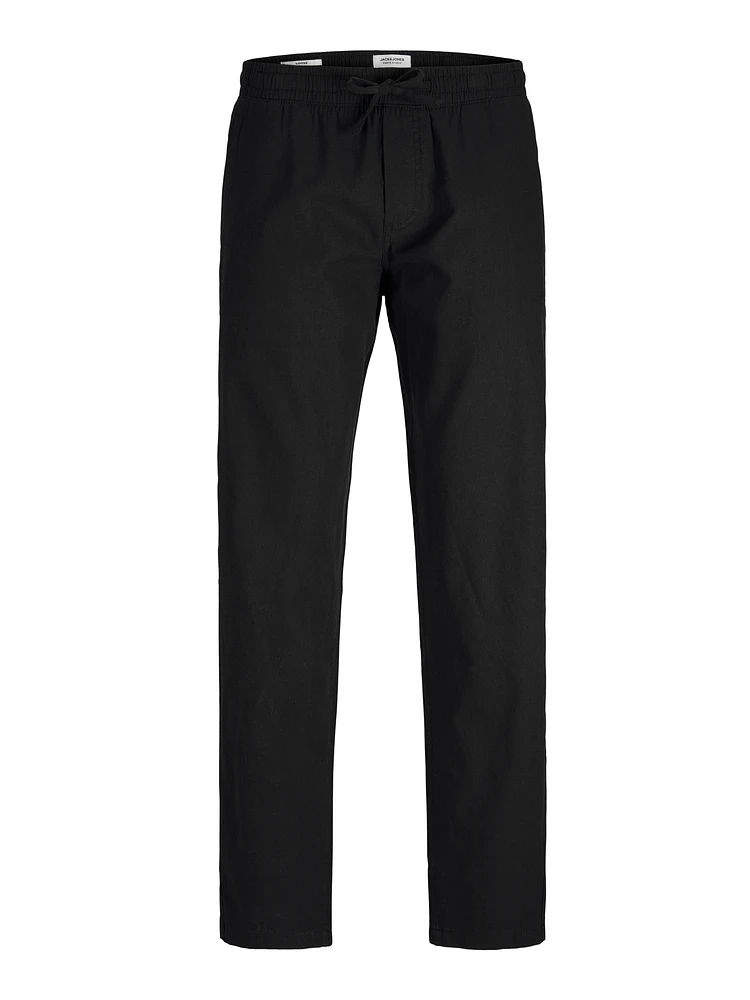 Pantalon mélange en lin à coupe décontractée | Jack & Jones