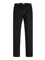 Pantalon mélange en lin à coupe décontractée | Jack & Jones