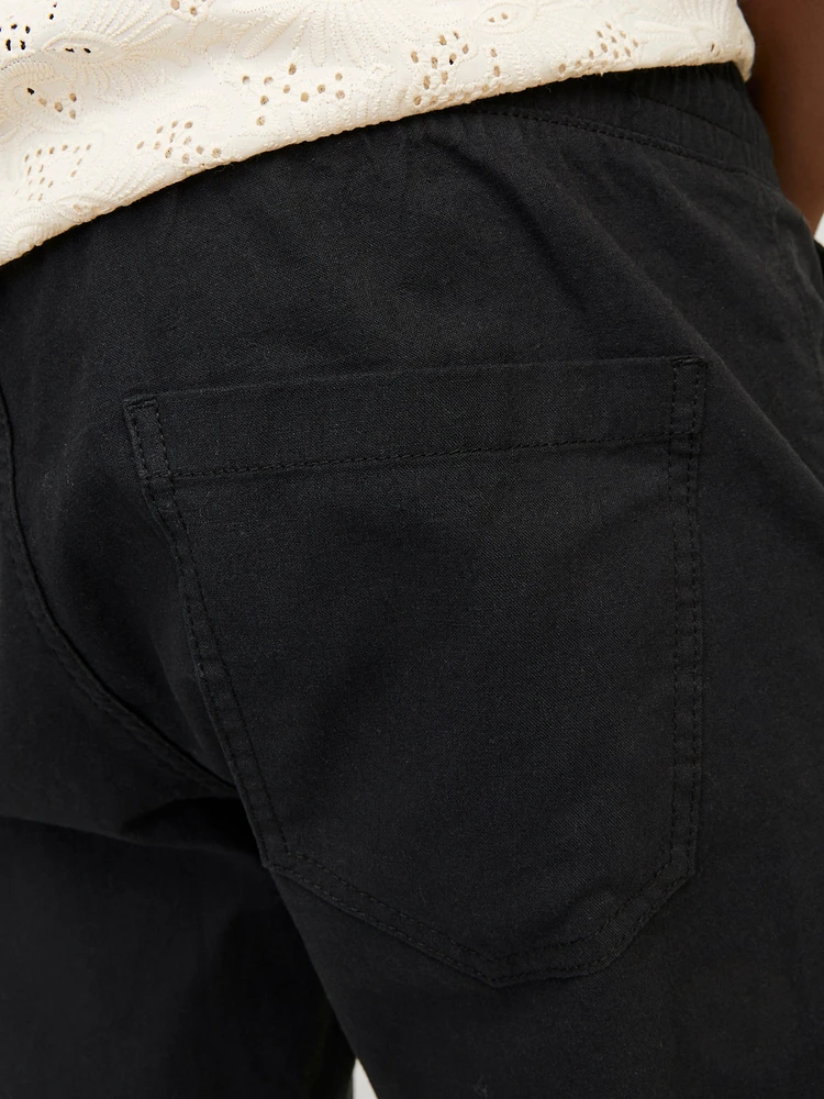Pantalon mélange en lin à coupe décontractée | Jack & Jones