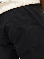 Pantalon mélange en lin à coupe décontractée | Jack & Jones
