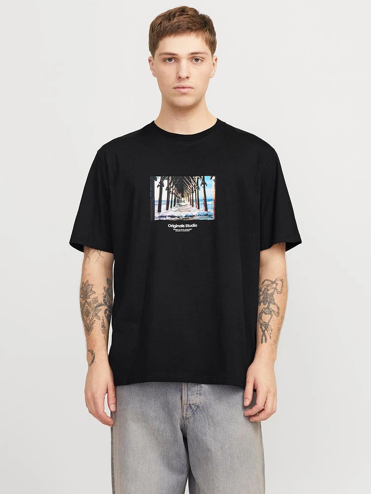 T-shirt Col rond Coupe décontractée | Jack & Jones