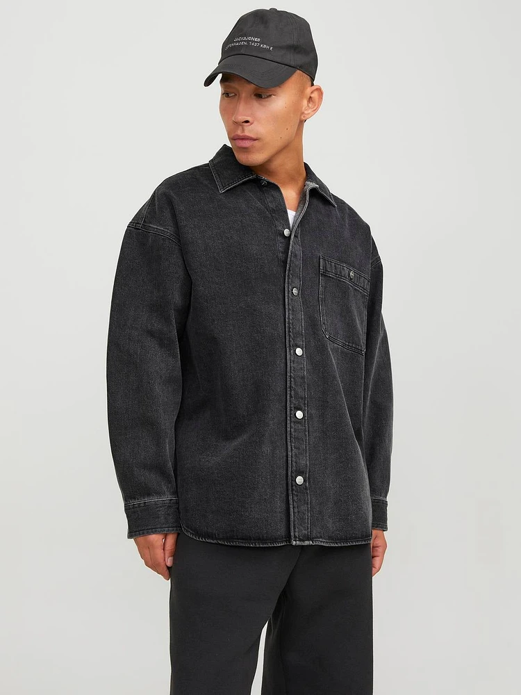 Wide Fit Denim Overshirt | Jack & Jones