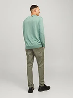 Knit Fit Split neck Sweater | Jack & Jones