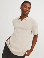 Regular Fit Split neck Sweater | Jack & Jones