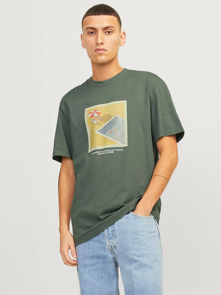 T-shirt Col rond Coupe décontractée | Jack & Jones