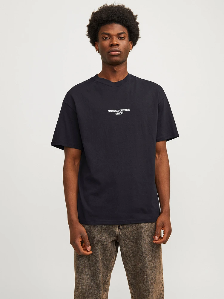 Wide Fit Crew neck T-Shirt | Jack & Jones