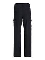 Pantalons cargo Wide Leg Fit Taille moyenne Ourlets repliés Junior | Jack & Jones