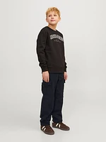 Pantalons cargo Wide Leg Fit Taille moyenne Ourlets repliés Junior | Jack & Jones