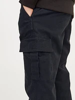 Pantalons cargo Wide Leg Fit Taille moyenne Ourlets repliés Junior | Jack & Jones