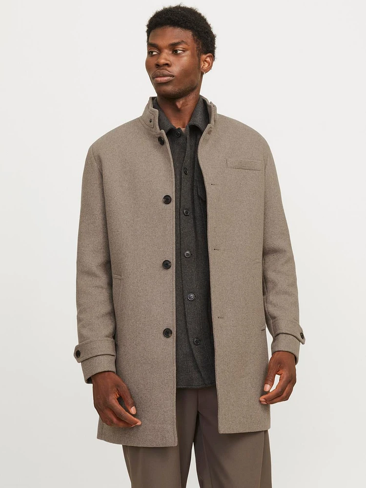 Regular Fit High neck Coat | Jack & Jones