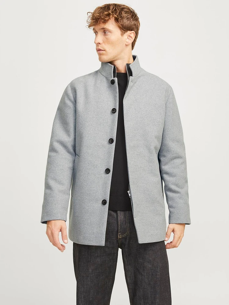 Regular Fit High stand-up collar Coat | Jack & Jones