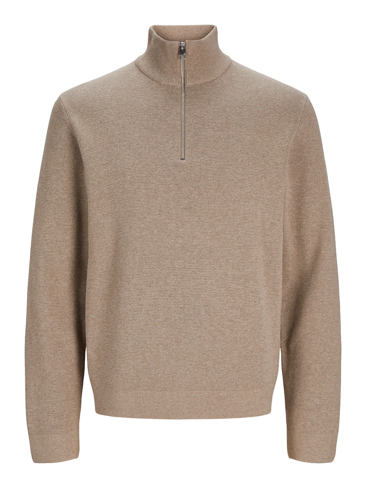 Chandail en tricot demi-zip | Jack & Jones