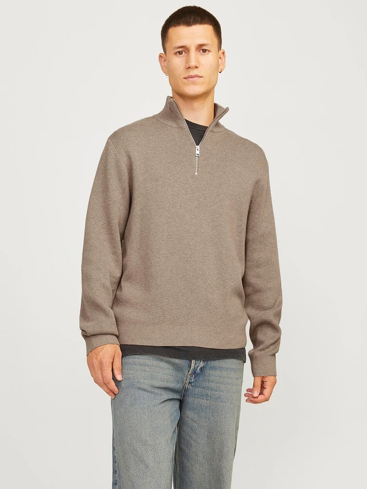 Chandail en tricot demi-zip | Jack & Jones