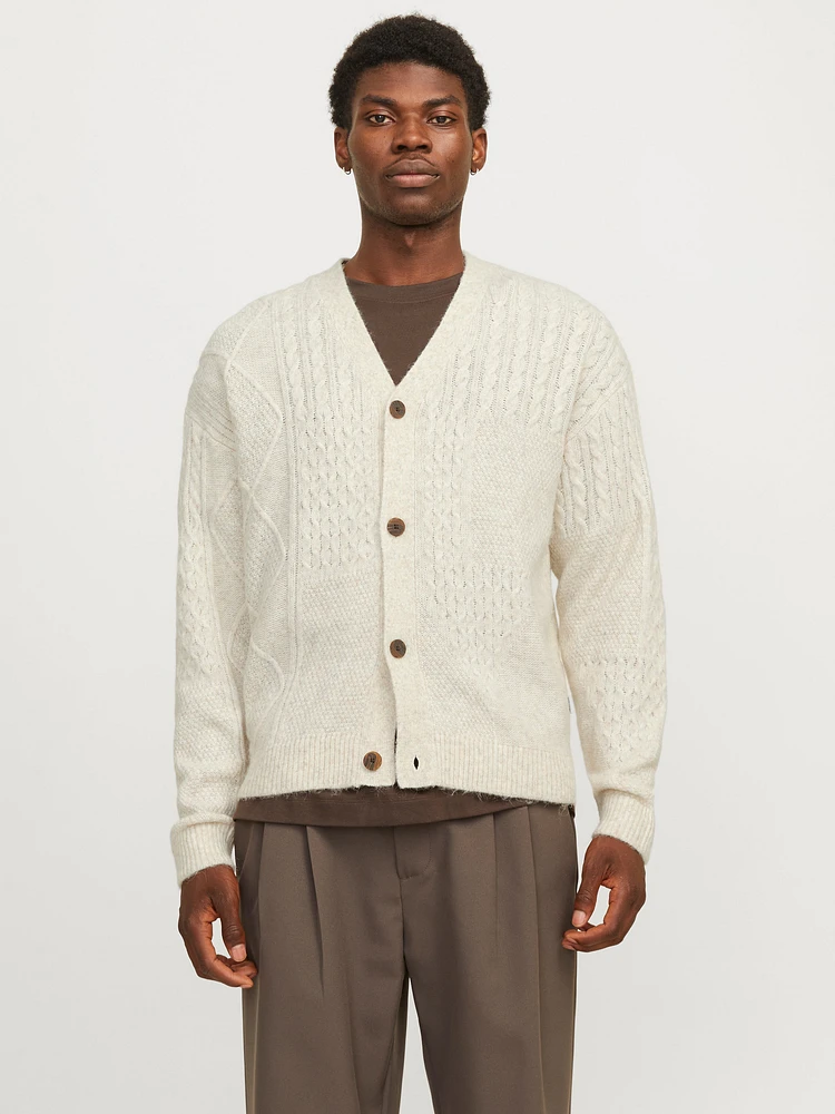 Relaxed Fit V-Neck Cardigan | Jack & Jones