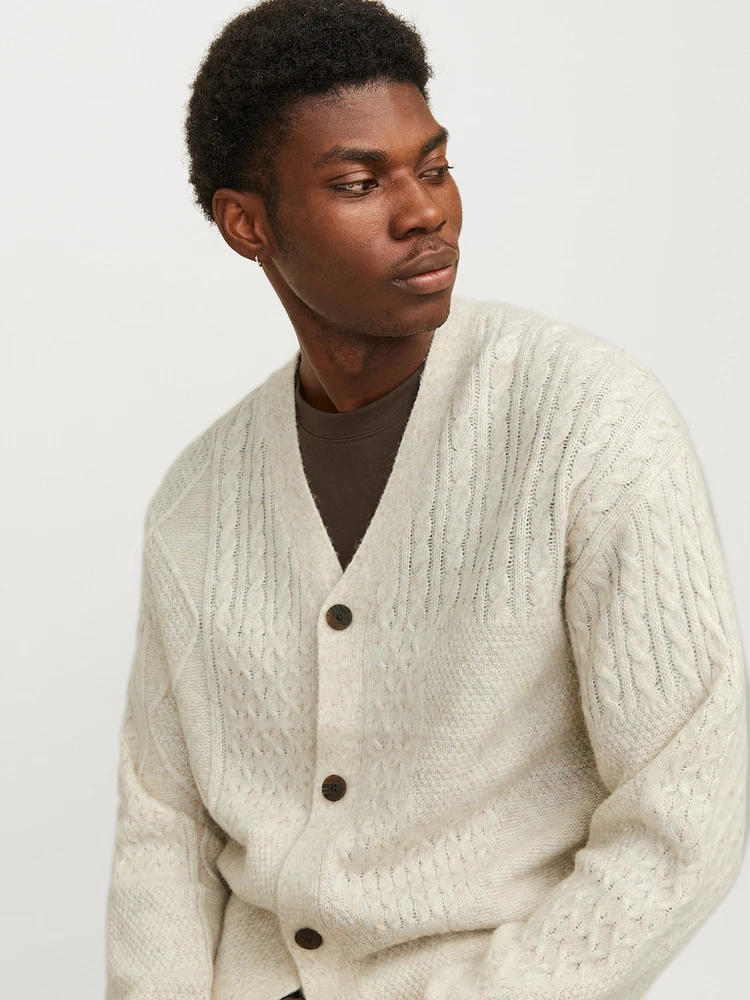 Cardigan Col en V Coupe décontractée | Jack & Jones