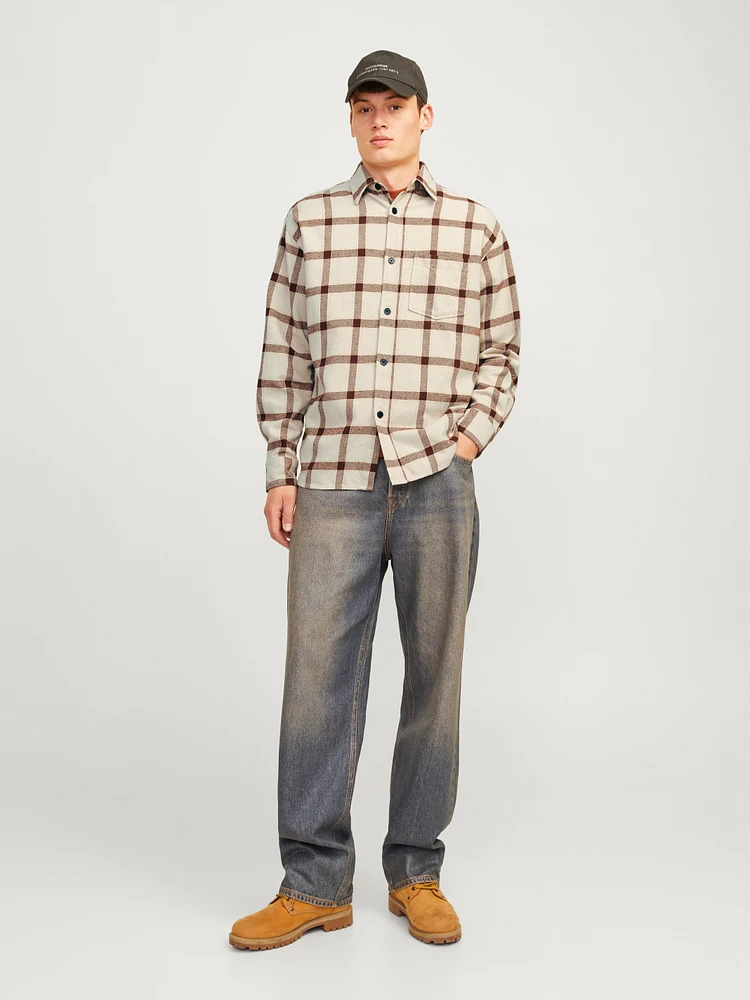 Relaxed Fit Plaid Shirt | Jack & Jones