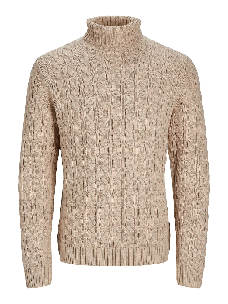 Chandail en tricot Col roulé Knit Fit | Jack & Jones®