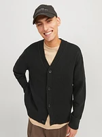 Wide Fit V-Neck Knit Cardigan | Jack & Jones