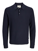 Long-Sleeve Polo Sweater | Jack & Jones®