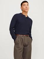 Long-Sleeve Polo Sweater | Jack & Jones®