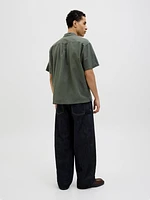 Chemise mélange en lin à coupe décontractée | Jack & Jones