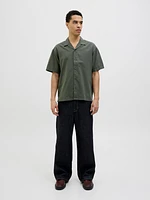 Chemise mélange en lin à coupe décontractée | Jack & Jones