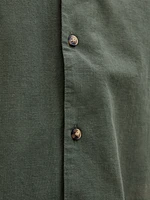 Chemise mélange en lin à coupe décontractée | Jack & Jones