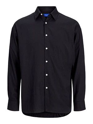 Wide Fit Linen-blend Shirt | Jack & Jones