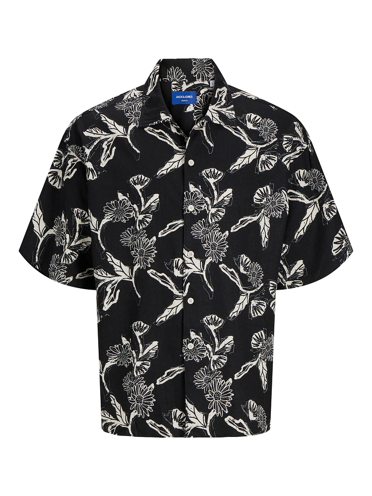 Linen-blend Wide Fit Shirt | Jack & Jones