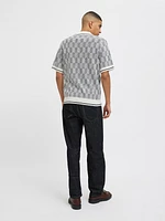 Relaxed Fit Knitted Polo-Shirt | Jack & Jones®